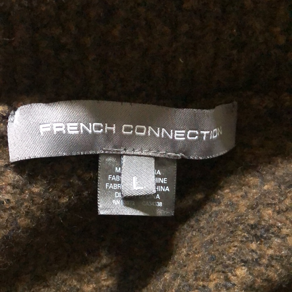 French Connection Brown Turtleneck. Size L. Good … - image 5